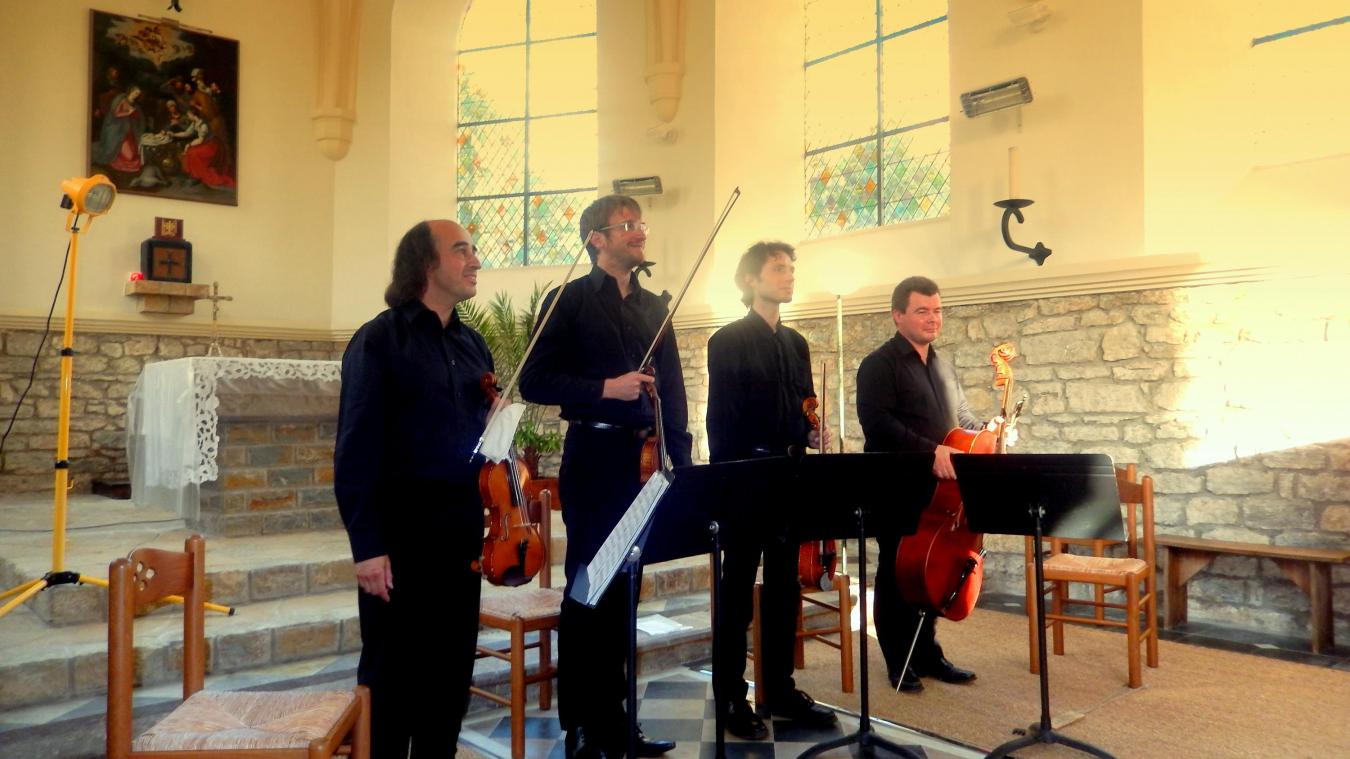 Quatuor à cordes Grupalli en concert dans le cadre du festival des nocturnes d'Opale, Pas-de-Calais